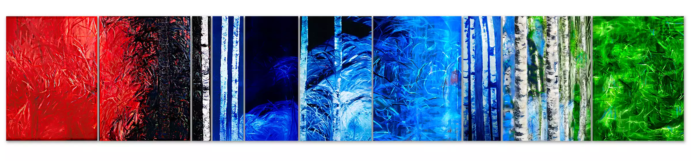 Riding Wild Horses: Painting Exhibited at the Helsinki Art Hall in Finland